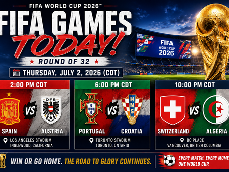 FIFA World Cup Today: Spain vs. Austria Headlines Thursday's Round of 32 Action | Portugal, Croatia, Switzerland & Algeria Also Battle for Survival