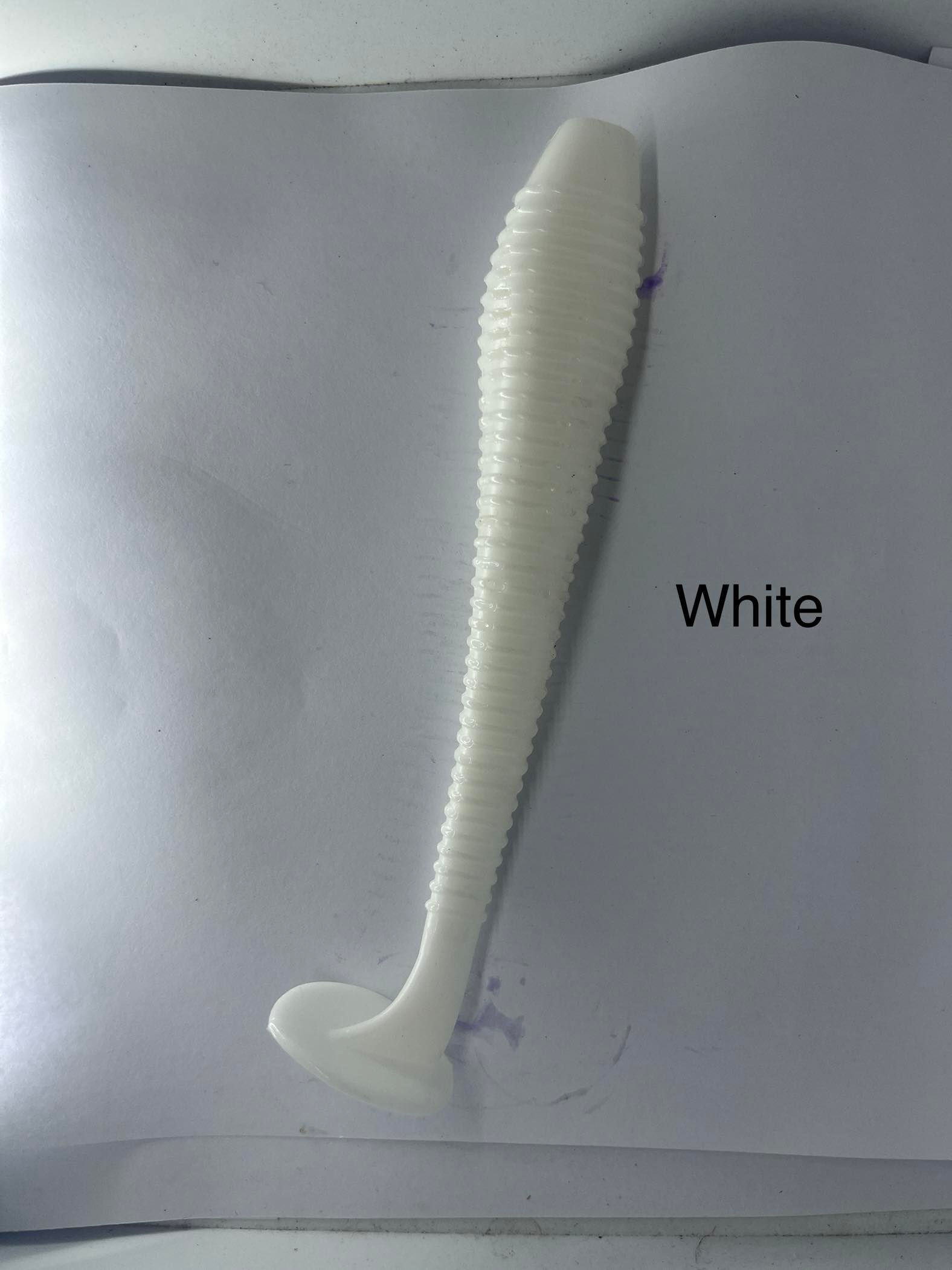 Ribbed paddle tail 3.5'' 10 Pack