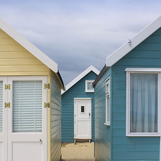 Colorful Beach Cabins