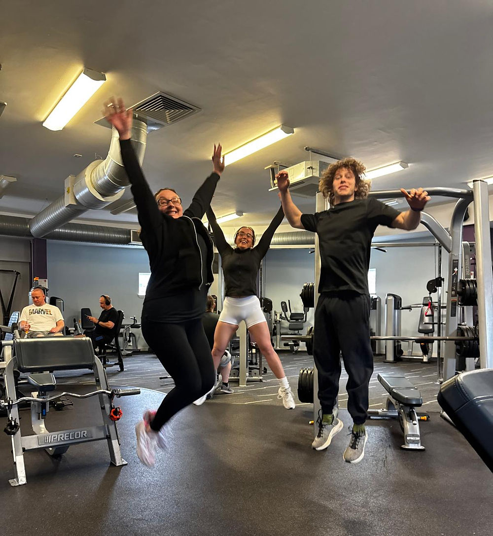 Staff at Open Fitness Bathgate in the gym area