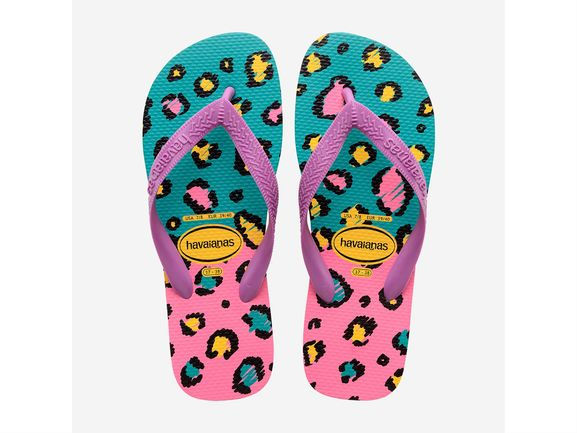 Tongues Havaianas Top Animals Fille - Mini Me - Caoutchouc Souple - Modèle Enfant