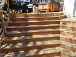 Relaxing raised deck