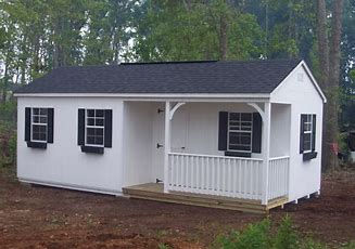 AFramePorch Model, 4 Windows, Shutters,