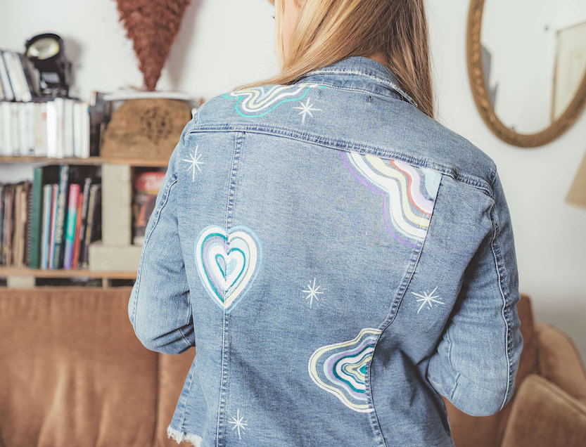 FBR Denim Jacket " Chalk Art"