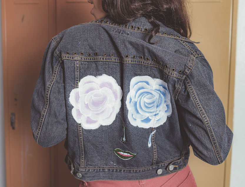FBR Denim Jacket " Petal Vision"