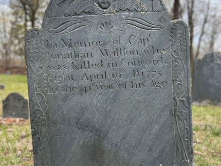Slate gravestone of Captain Jonathan Willson