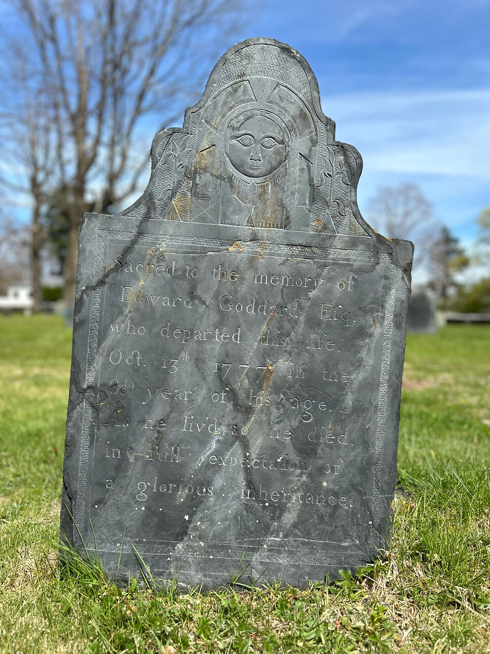 Slate gravestone of Edward Goddard