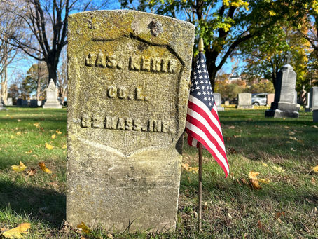 Government issued marble gravestone for James Kerrin
