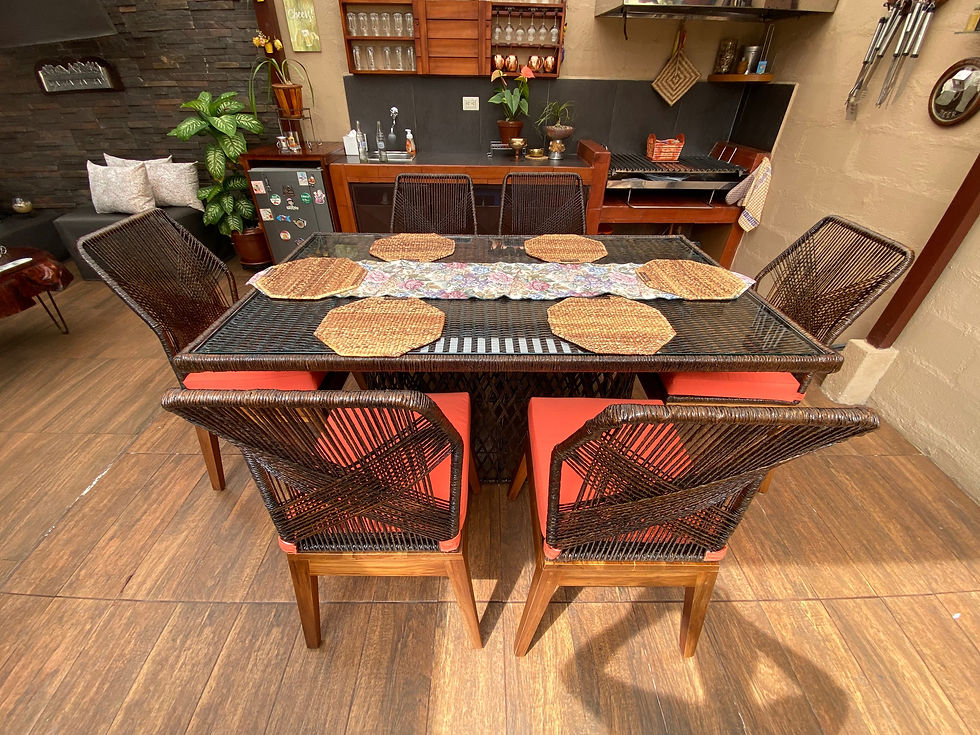 Miniatura: Comedor de 6 puestos  rectangular modelo  Grace.