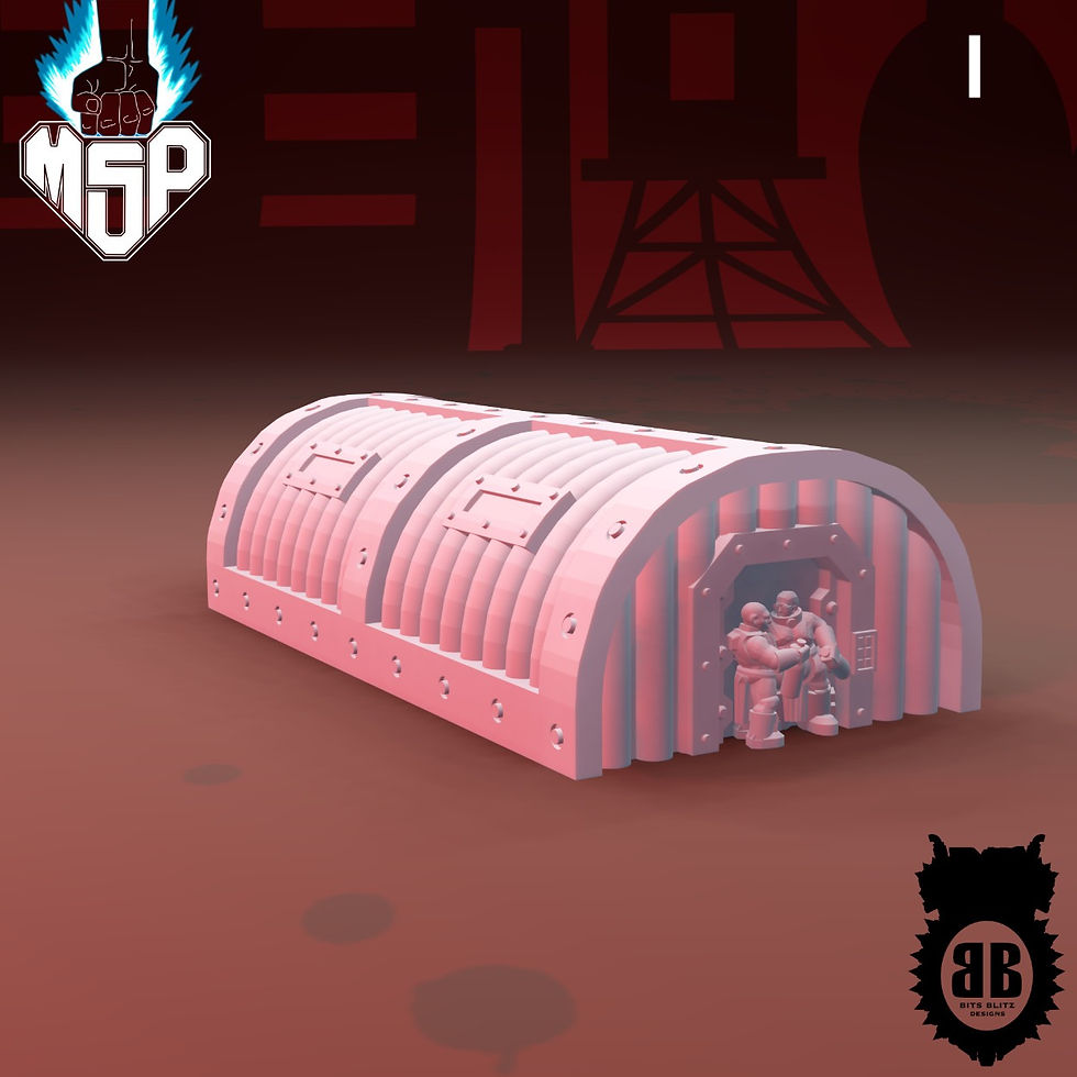 Thumbnail: Barracks - Bits Blitz Designs Industrial Terrain
