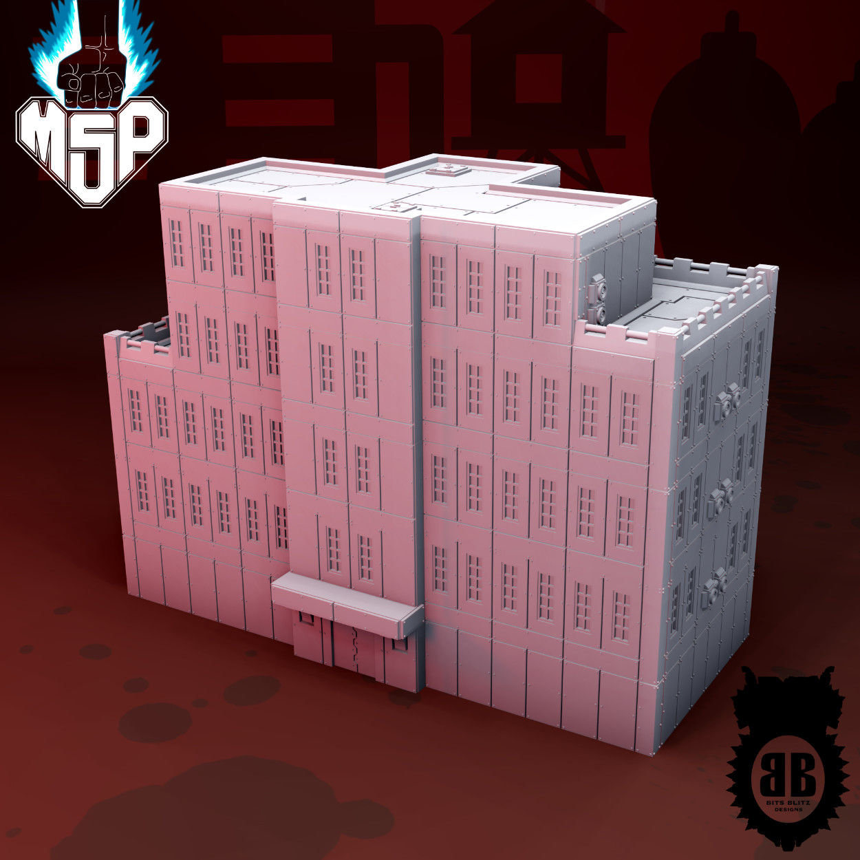 Beta Hab Block 2 - Bits Blitz Designs Industrial Terrain