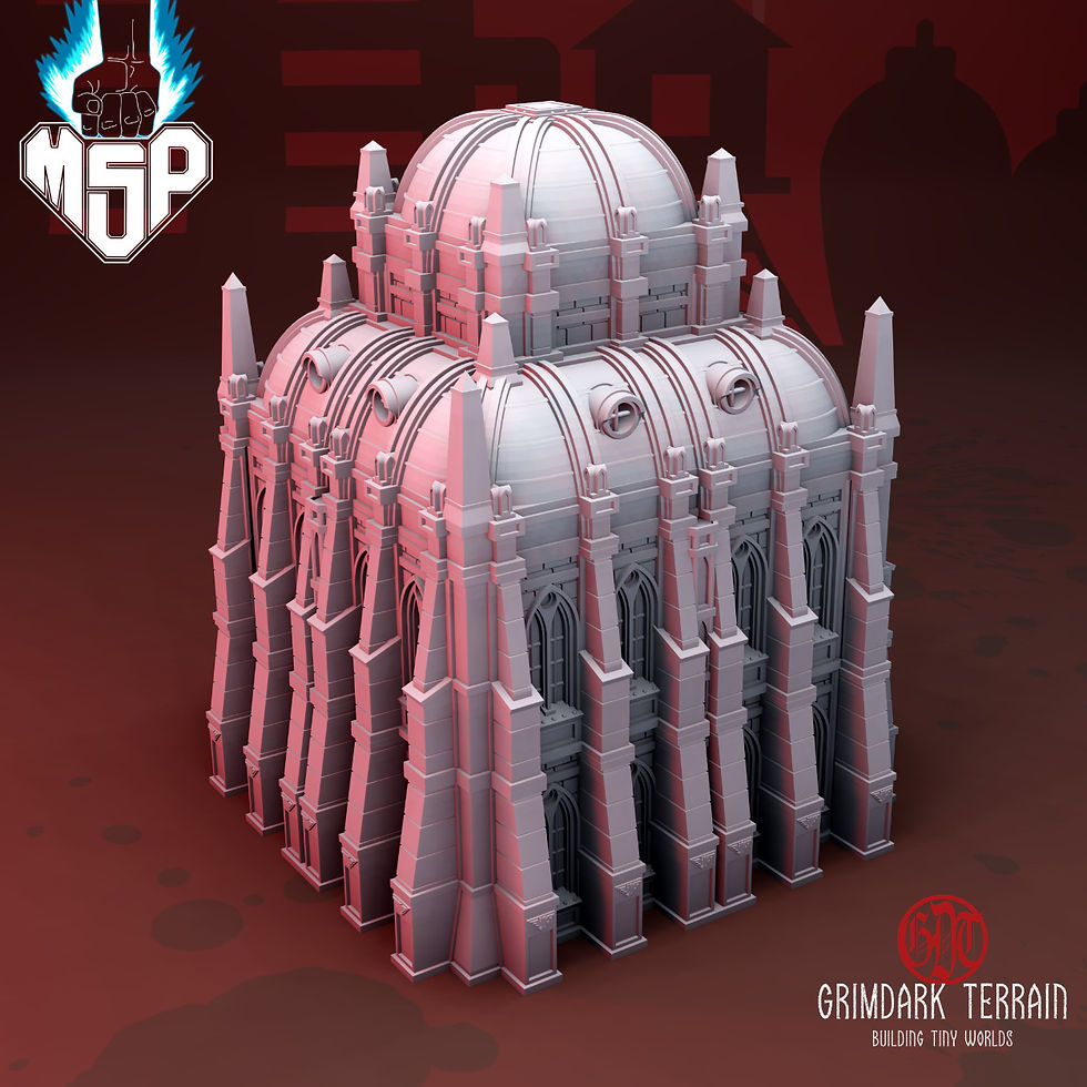 Miniaturbild: Imperial Palace Large Building Level 2 With Topper - GrimDark Terrain