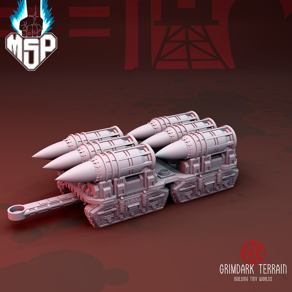 Titanicus Civitas Land Train Makro Shell Transport - GrimDark Terrain