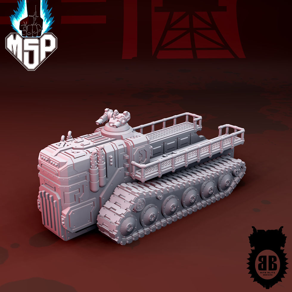 H09 Hog Transport Laser Turret - Bits Blitz Designs Industrial Terrain