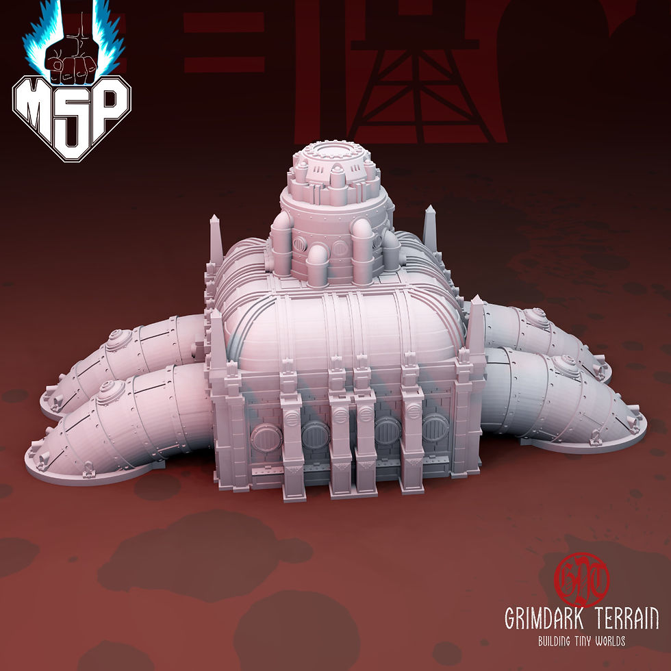 Miniaturbild: Administratum Makro Pump Station STC 187 - GrimDark Terrain