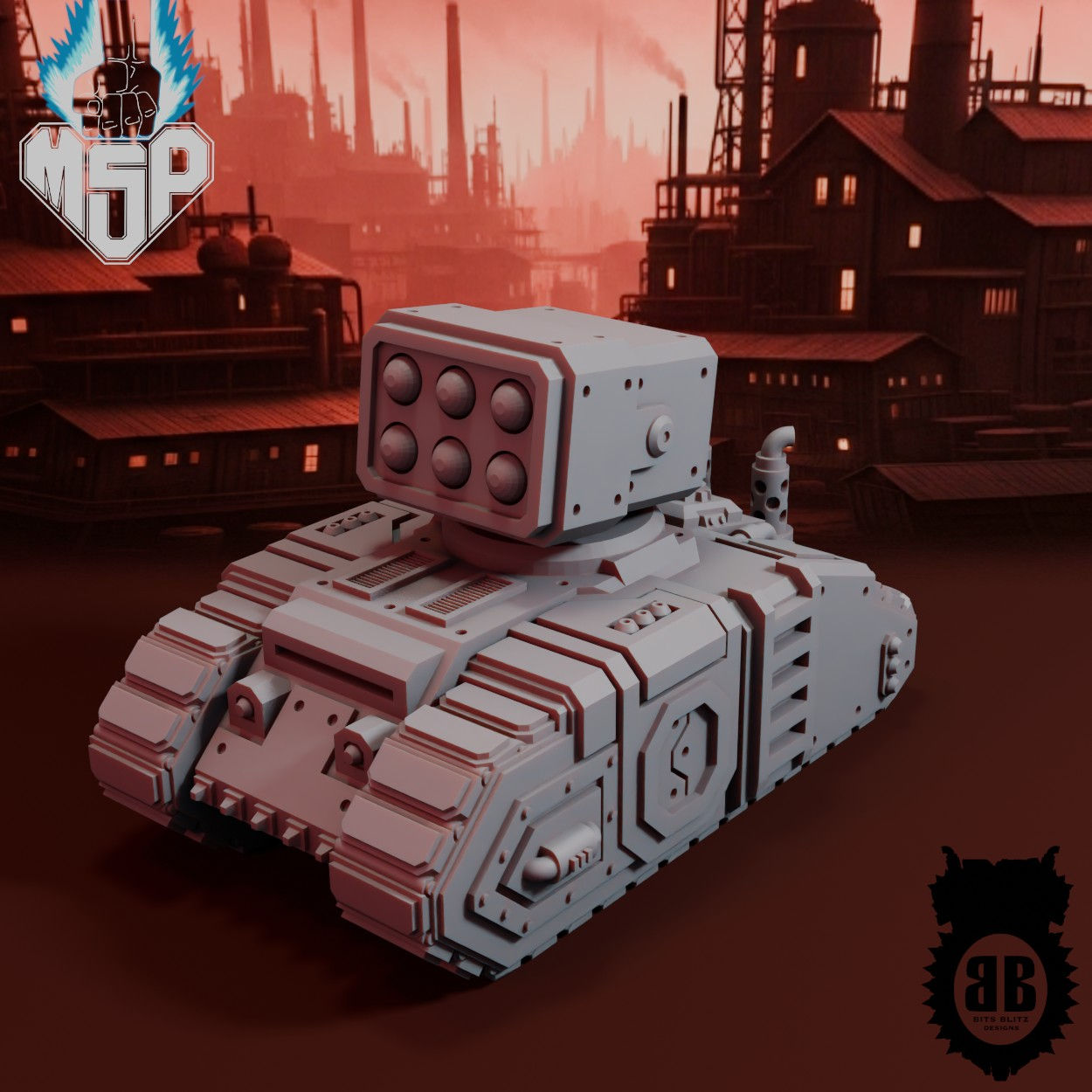 7-UR Missile Pod 2 - Bits Blitz Designs Industrial Terrain