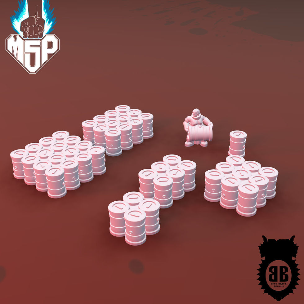 Miniaturbild: Barrels Beta (7 Models) - Bits Blitz Designs Industrial Terrain