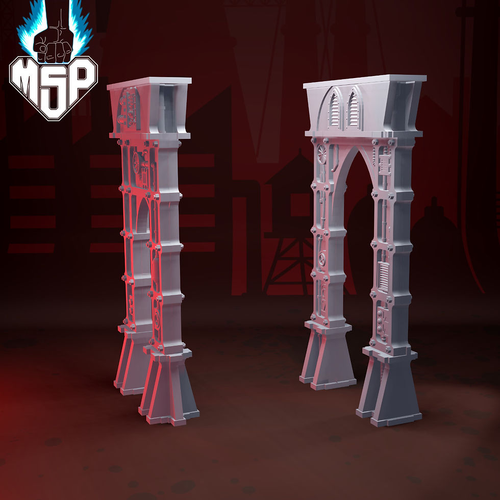 Miniaturbild: 4x Large Pillar - Industrial Terrain