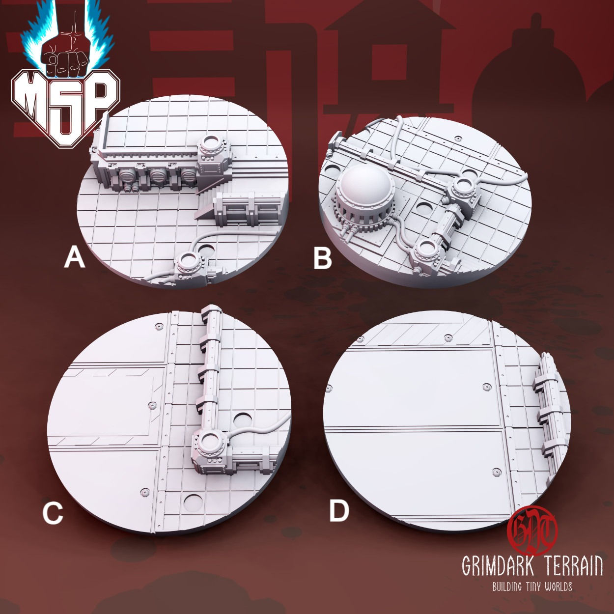 Ares Base Topper 80mm - GrimDark Terrain