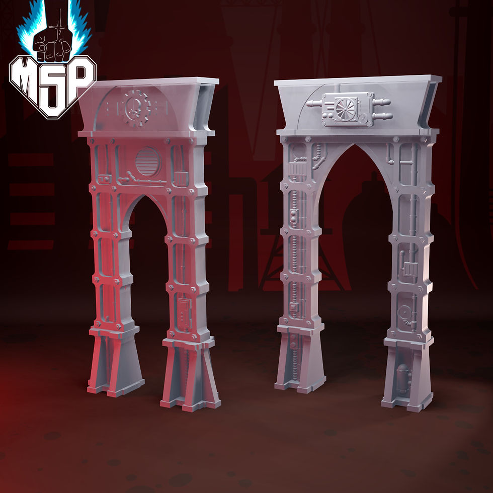 Miniaturbild: 4x Large Pillar - Industrial Terrain