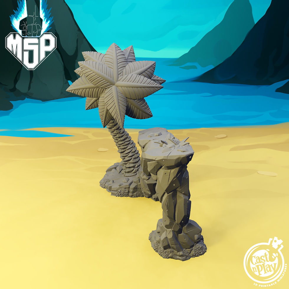 Miniaturbild: Beach Arch Palm Tree - Terrain Essentials Vol1 Nature