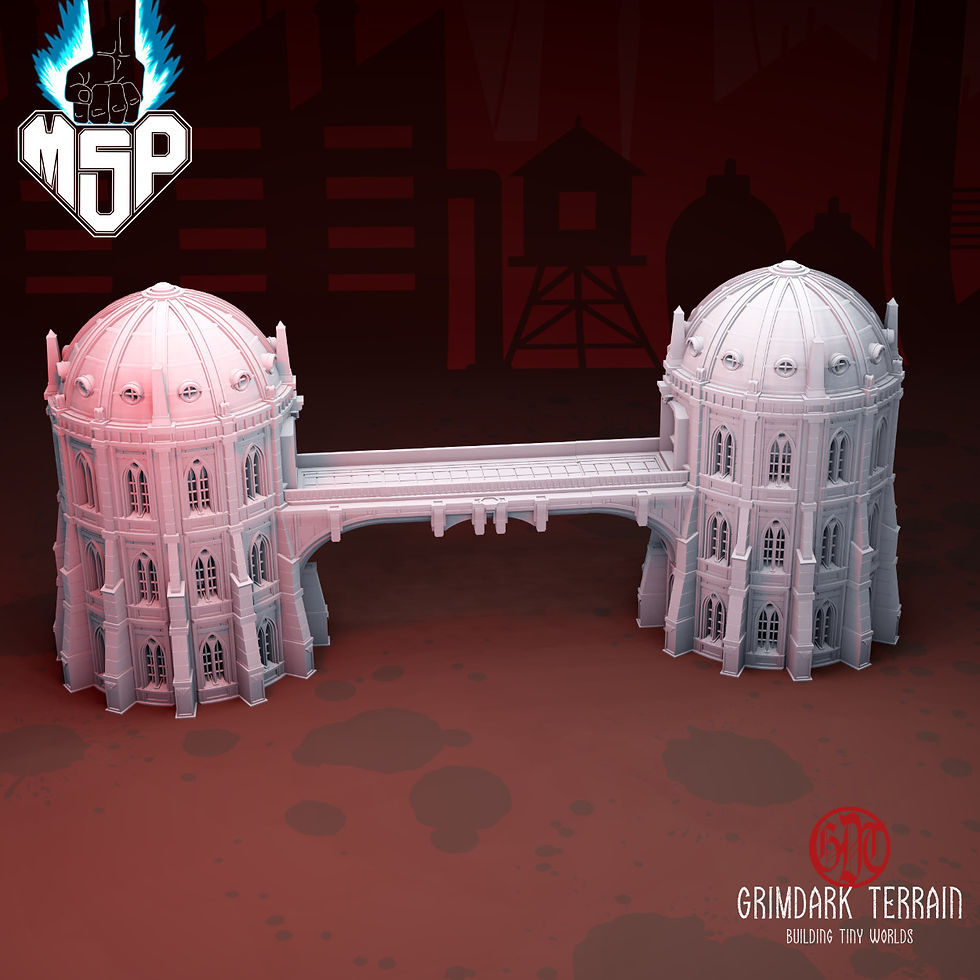 Thumbnail: Imperial Palace Bridge Building 3 Floors Dome - GrimDark Terrain