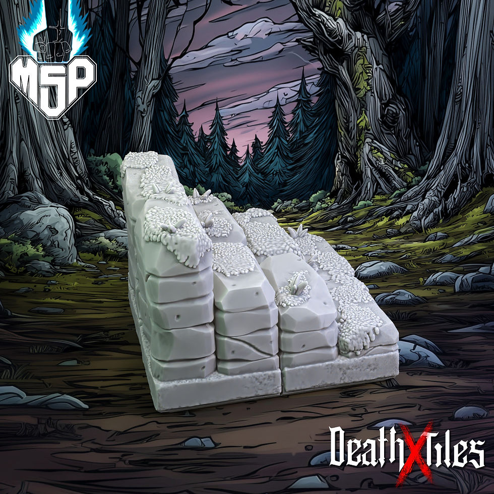 Miniaturbild: Forest Stairs Rock And Moss Tile 058 - DeathXTiles