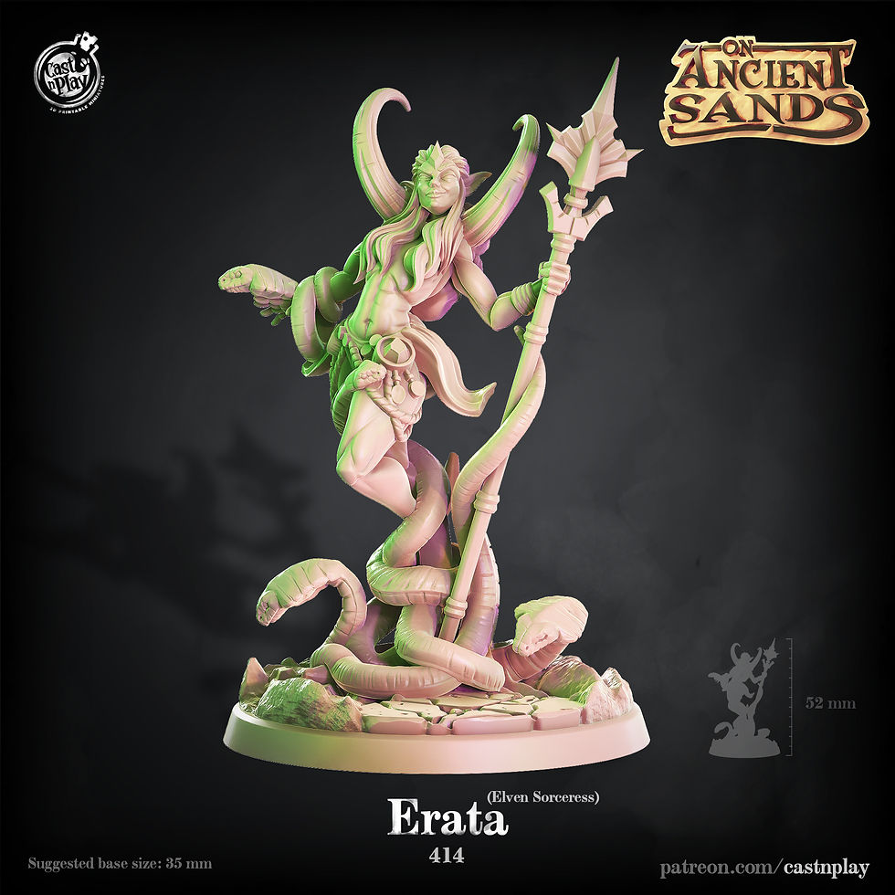 Miniaturbild: Elven Sorceress Erata - On Ancient Sands