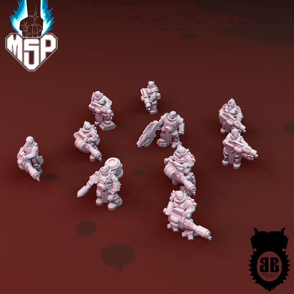 Flame Troopers - Bits Blitz Designs Industrial Terrain