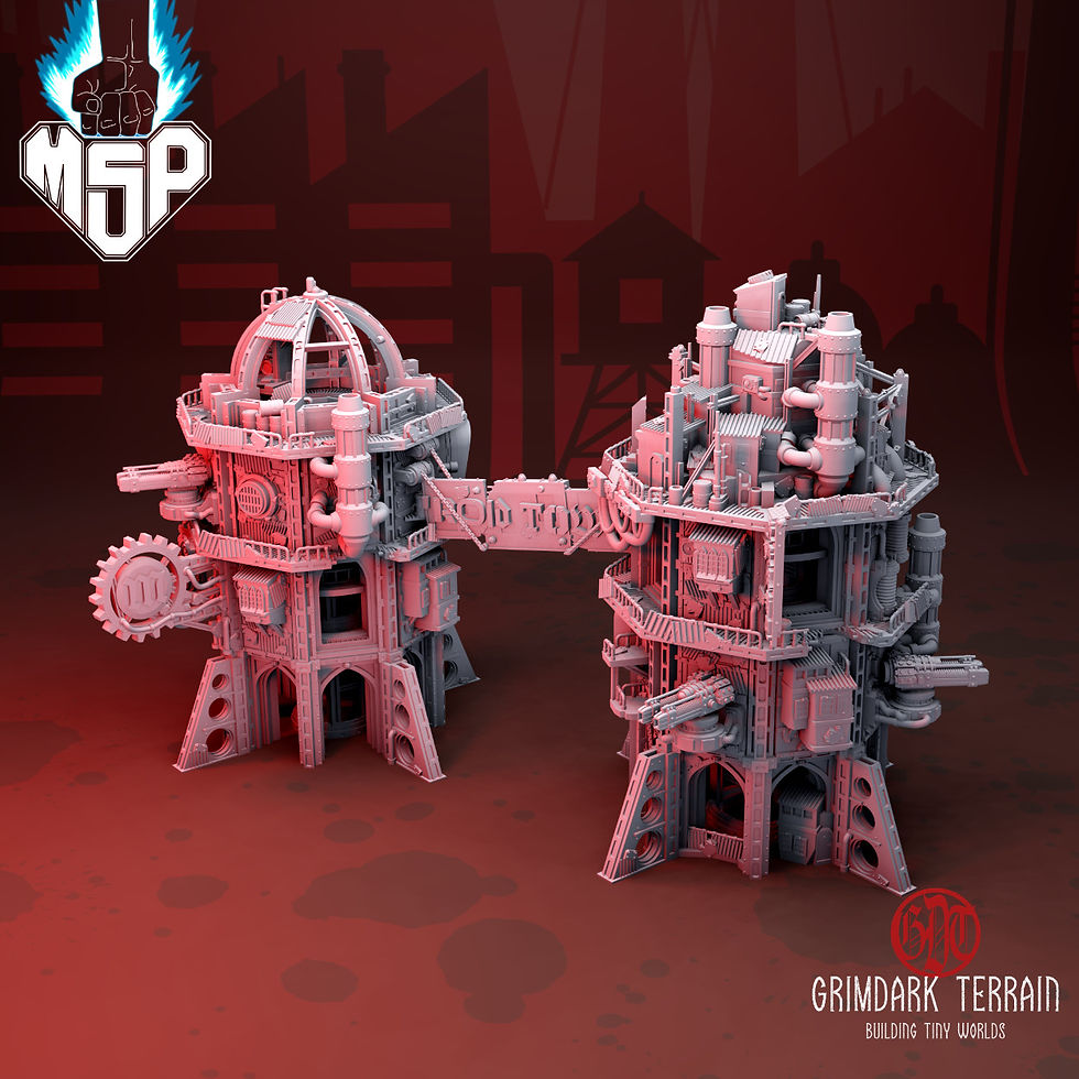 Ash Wastes Small Town V1 - GrimDark Terrain