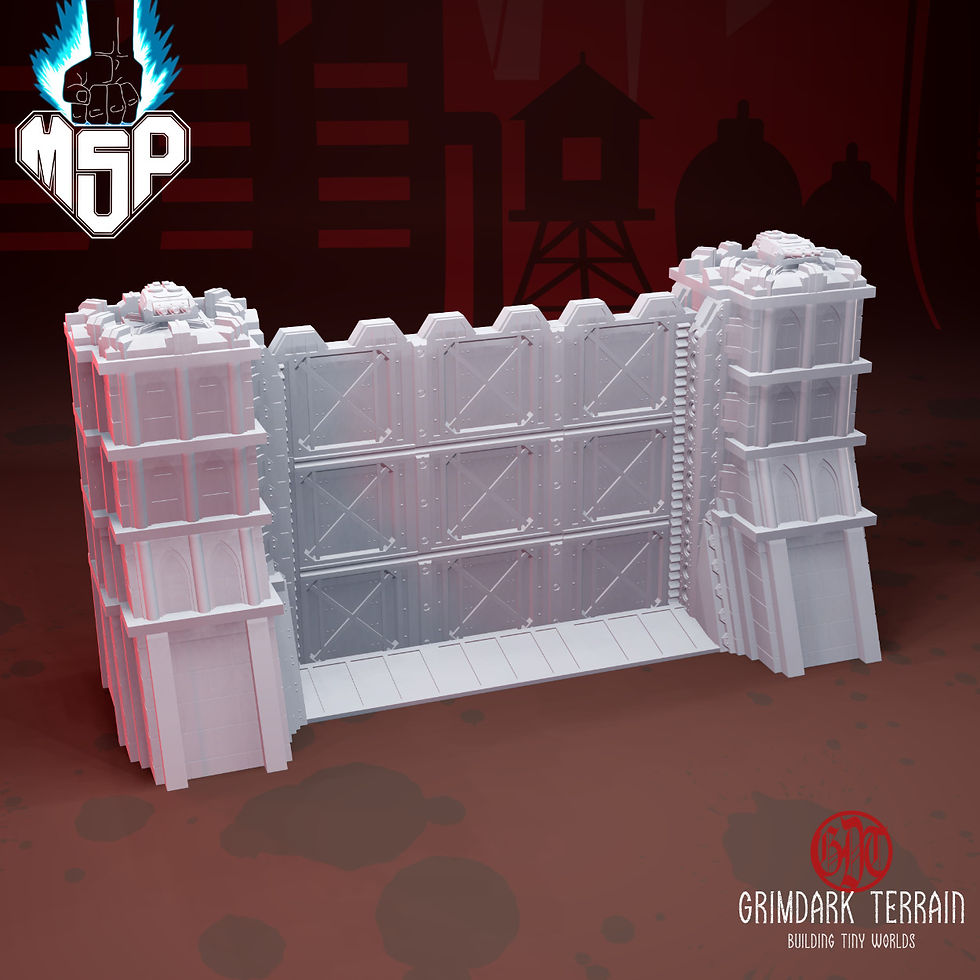 Miniaturbild: Walls Of Mytilene Titan Gate - GrimDark Terrain