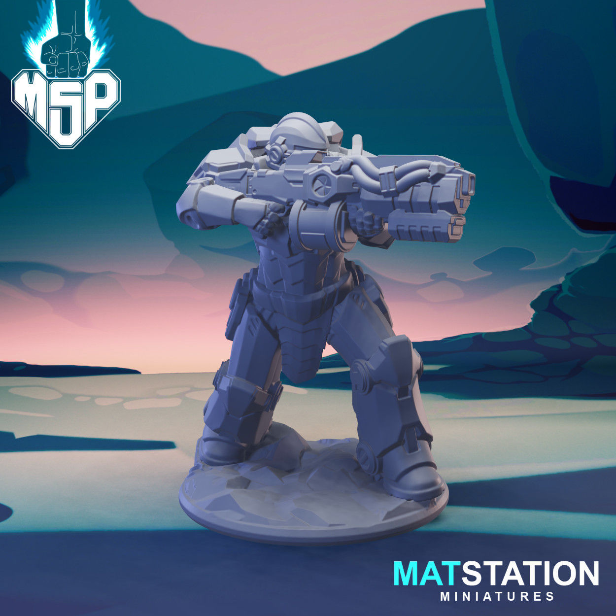 Soldier Ranged 2 Energy Gun - Storm Guard Suppression Squad