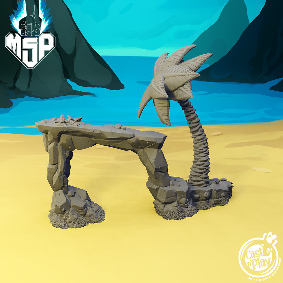 Miniaturbild: Beach Arch Palm Tree - Terrain Essentials Vol1 Nature