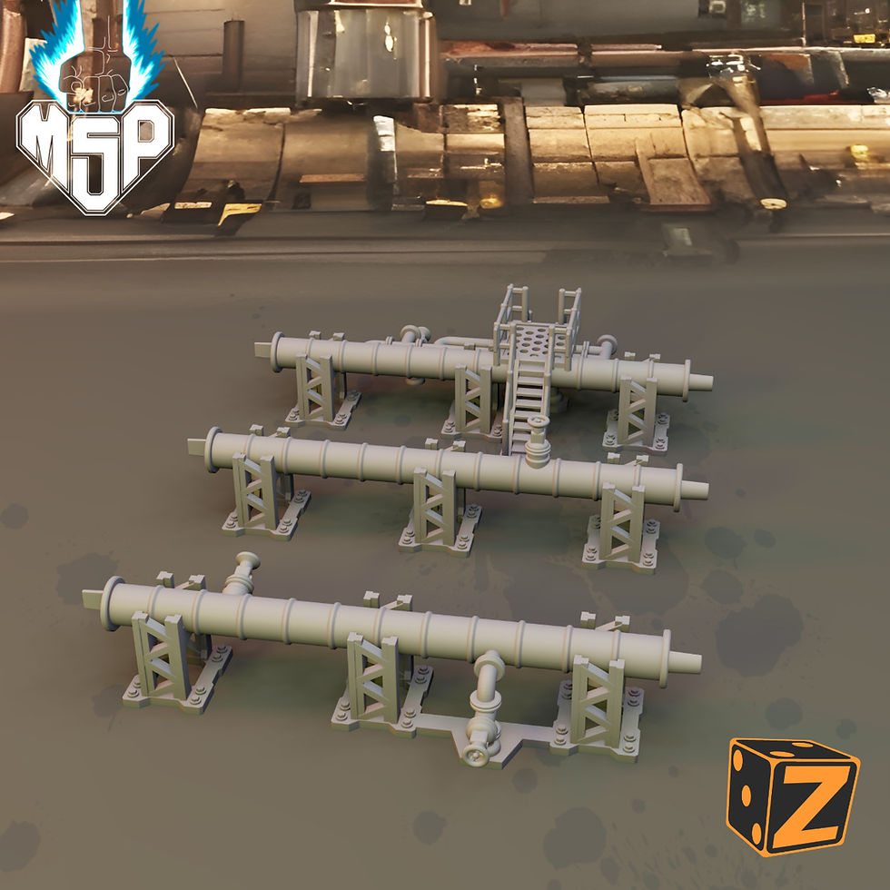 Miniaturbild: Straight Pipes 40mm - Industrial Ground Terrain