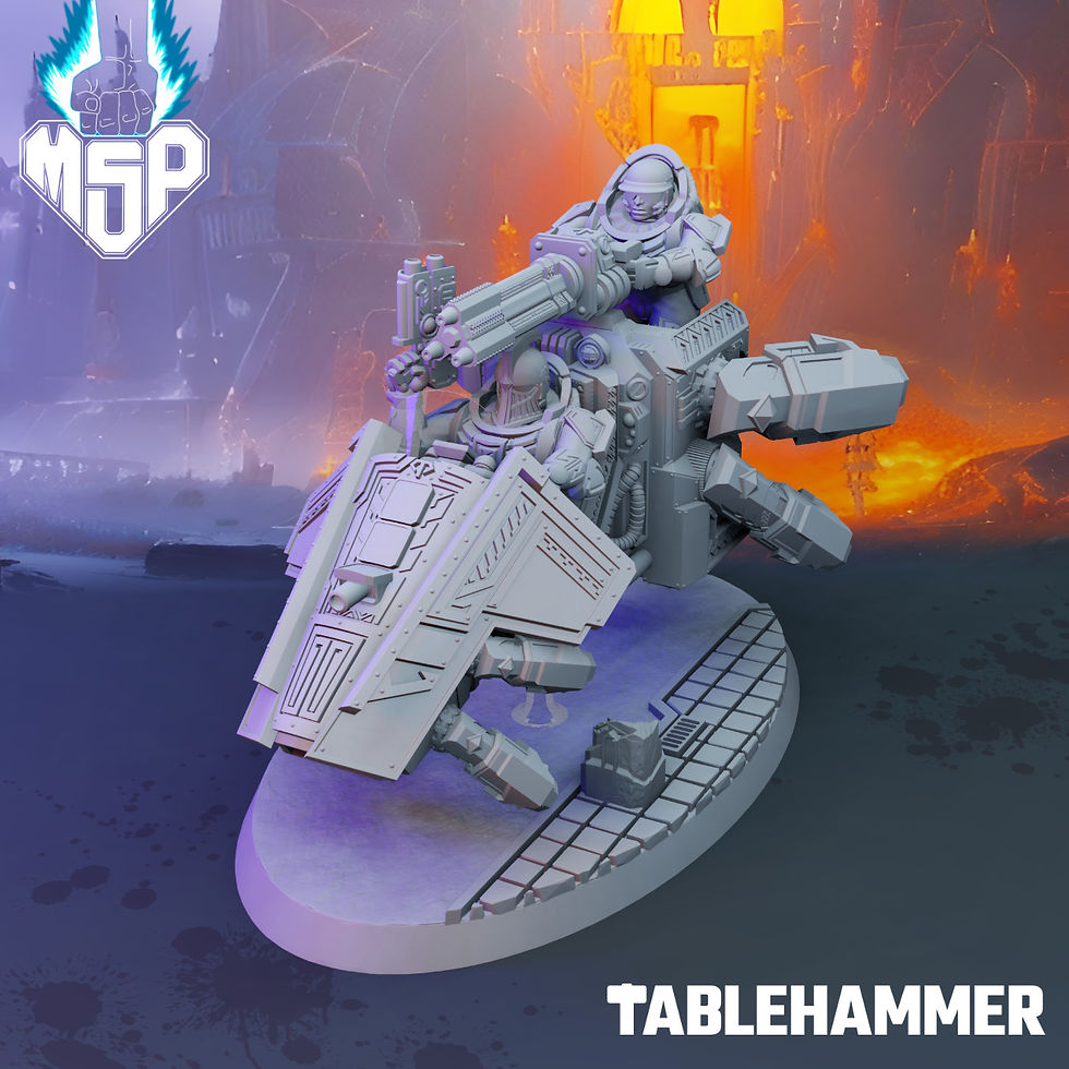 Spearhead Cavalry Bike With Gunner V1 - Federation of Tyr