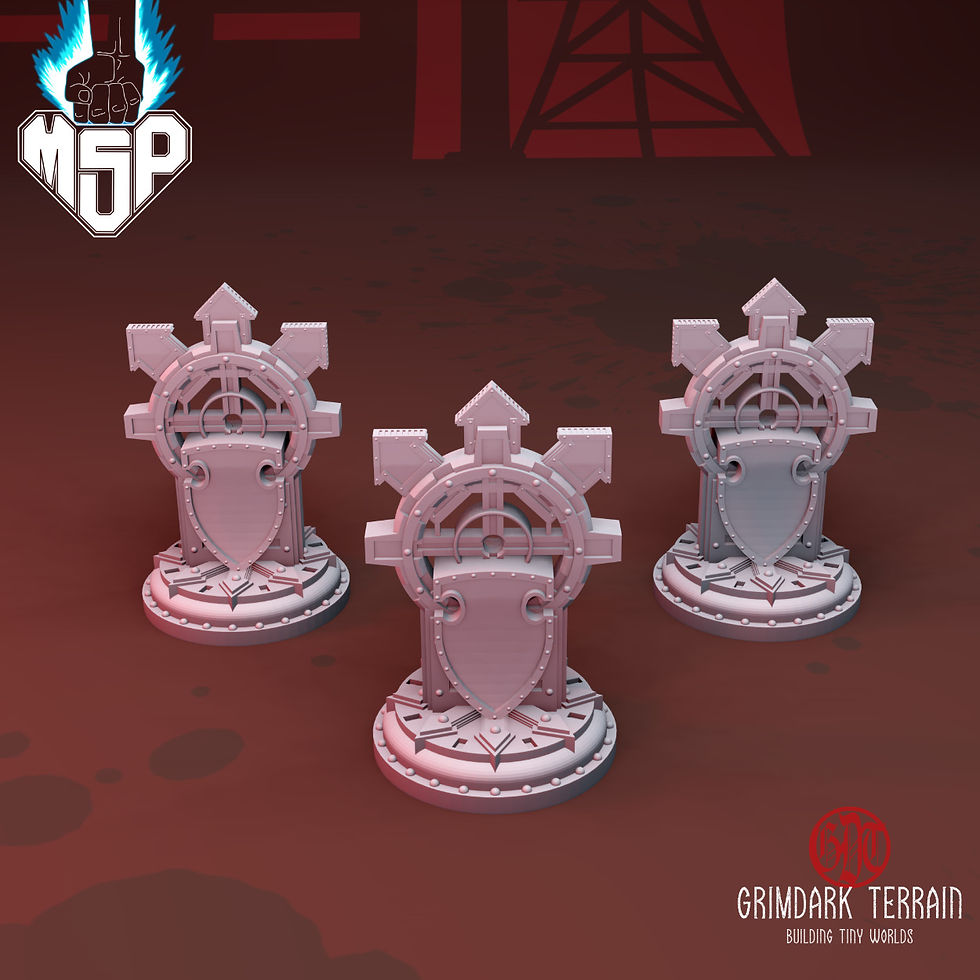 Traitor Order Markers Split Fire Expansion (3 Marker) - GrimDark Terrain