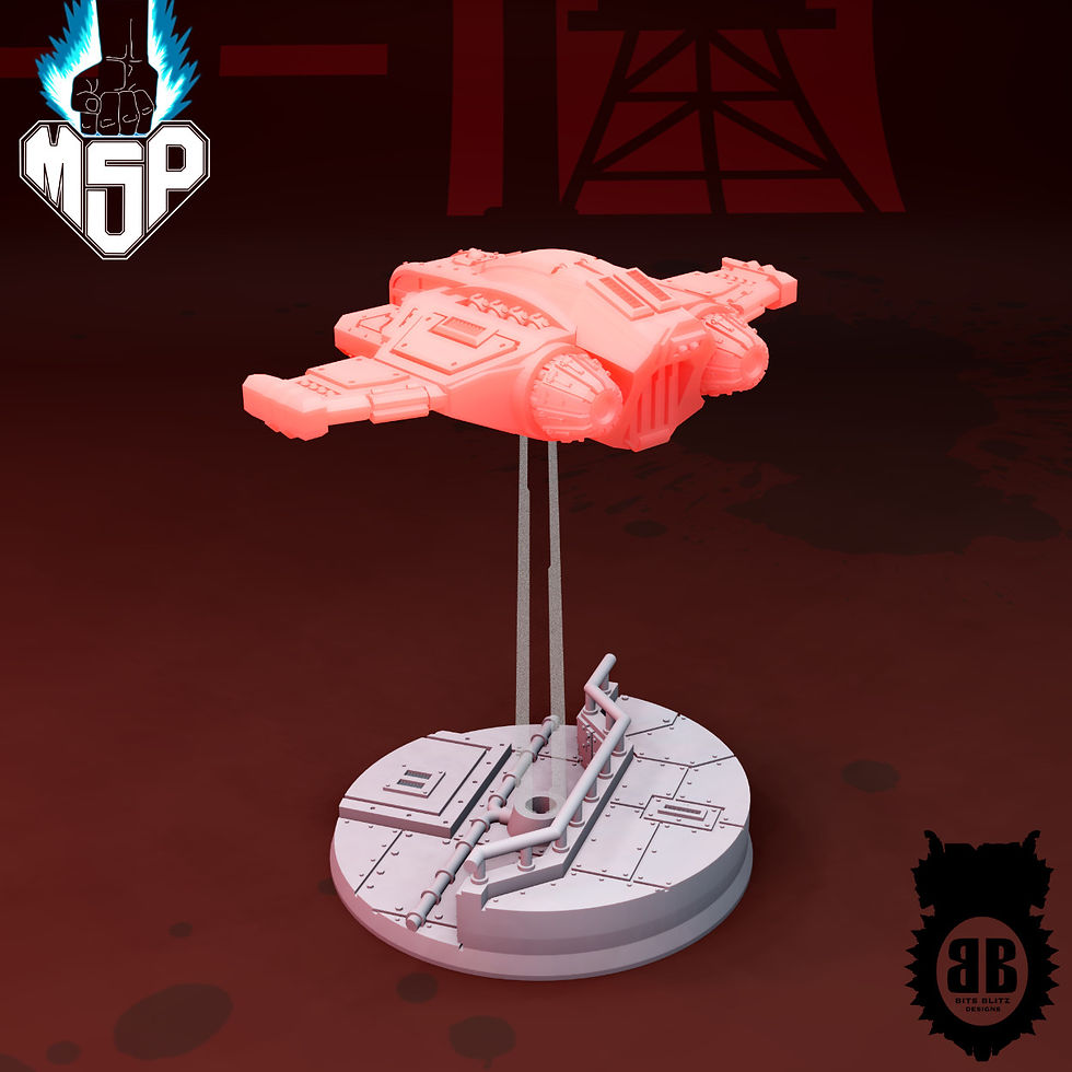 Thumbnail: 40mm Flight Stand Base V7 - Bits Blitz Designs Industrial Terrain