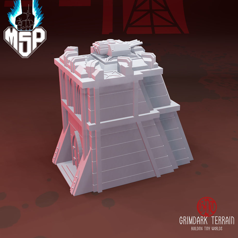 Thumbnail: Walls Of Mytilene Defense Tower - GrimDark Terrain