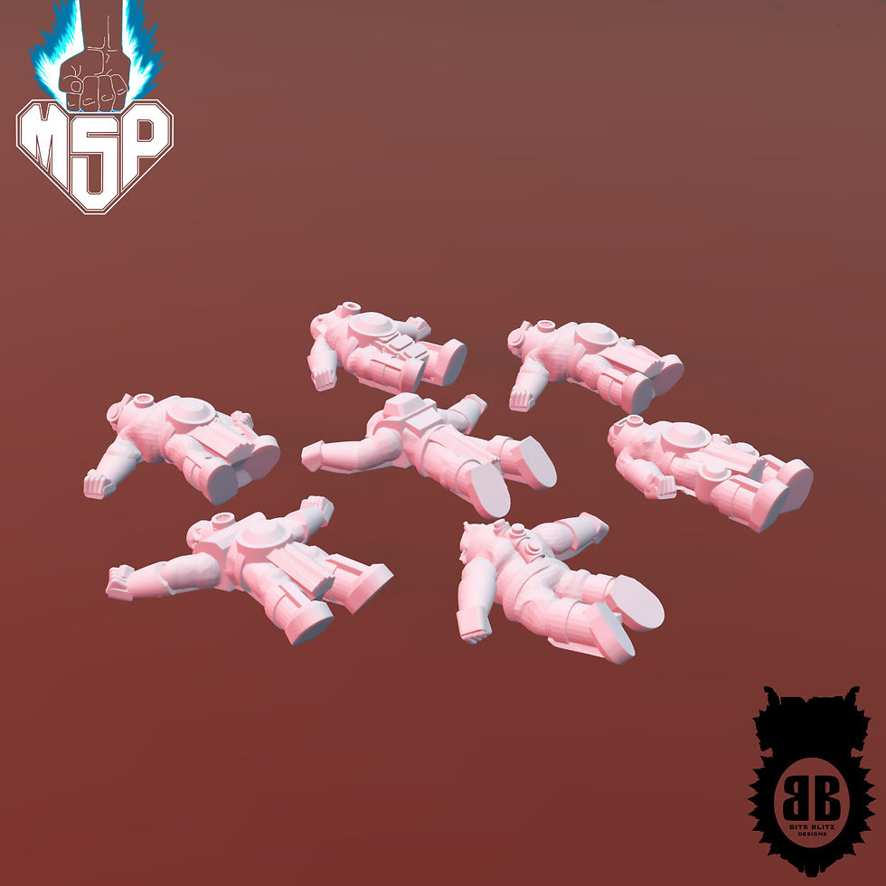 Miniaturbild: Corpses Set (7 Models) - Bits Blitz Designs Industrial Terrain