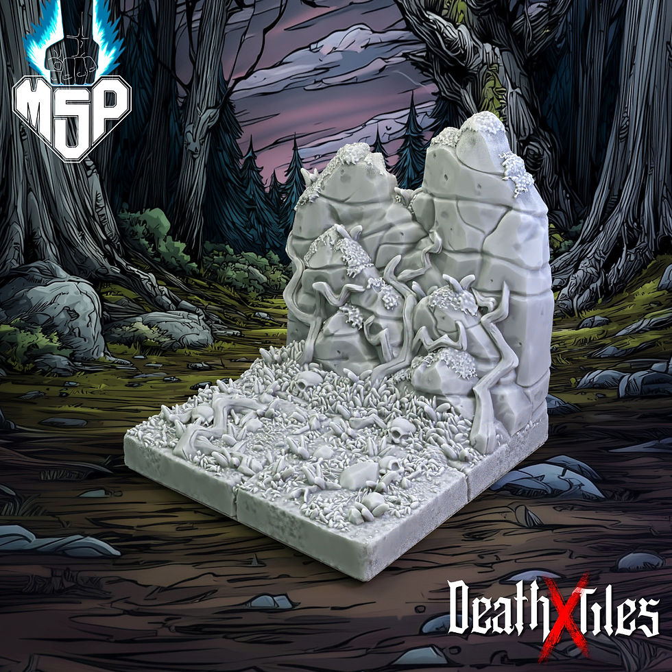 Forest Rock Wall B Tile 008 - DeathXTiles