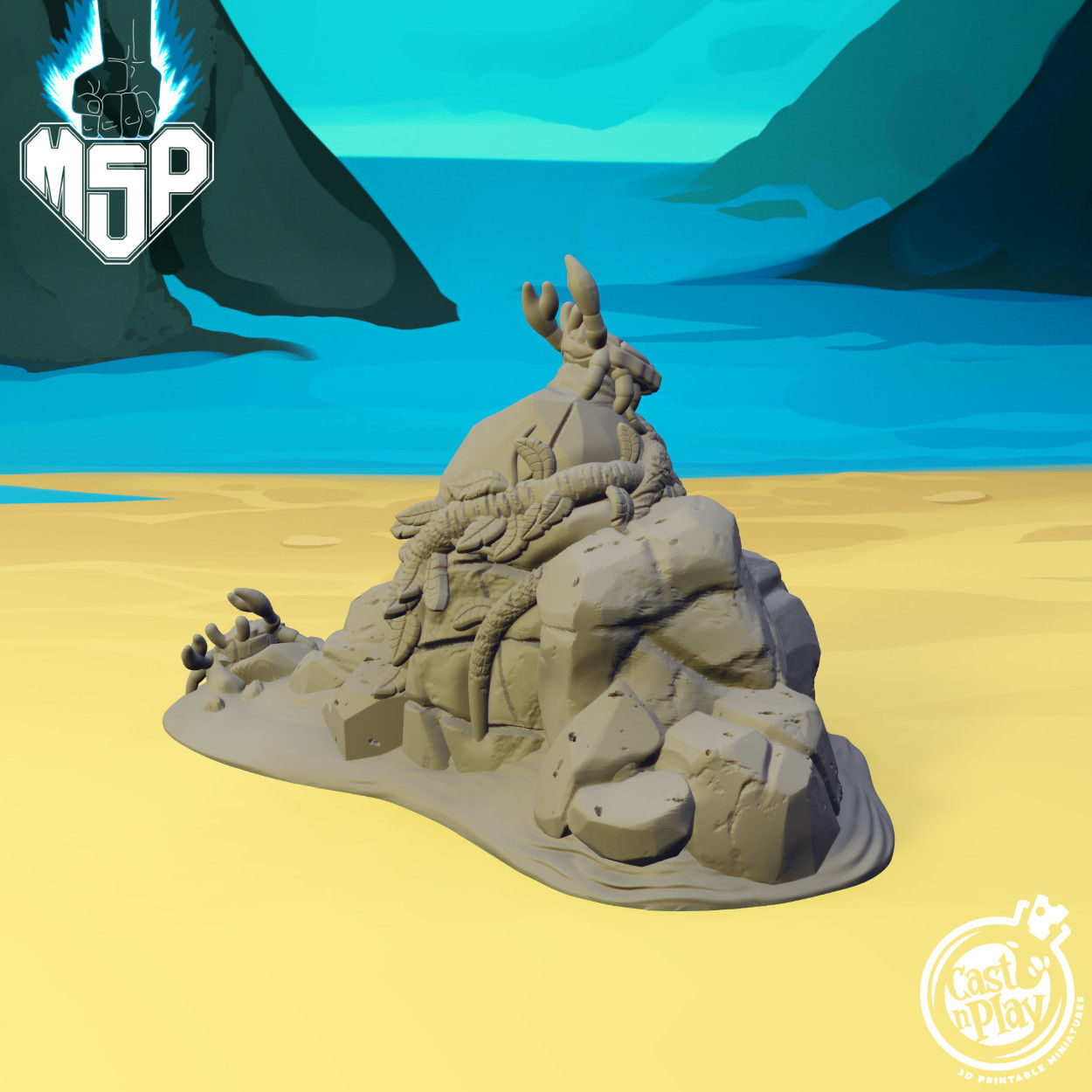 Beach Rock And Crabs - Terrain Essentials Vol1 Nature