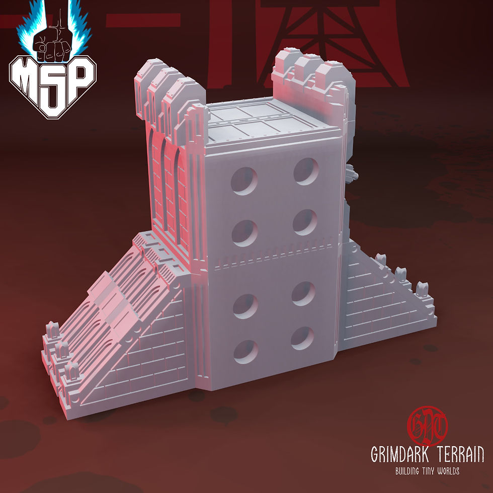 Thumbnail: Imperial Walls 1x2 V1 - GrimDark Terrain