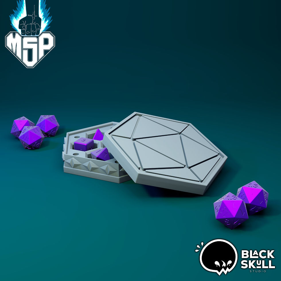 Thumbnail: Dice Case Diamond Hexagonal - Dice N Roll