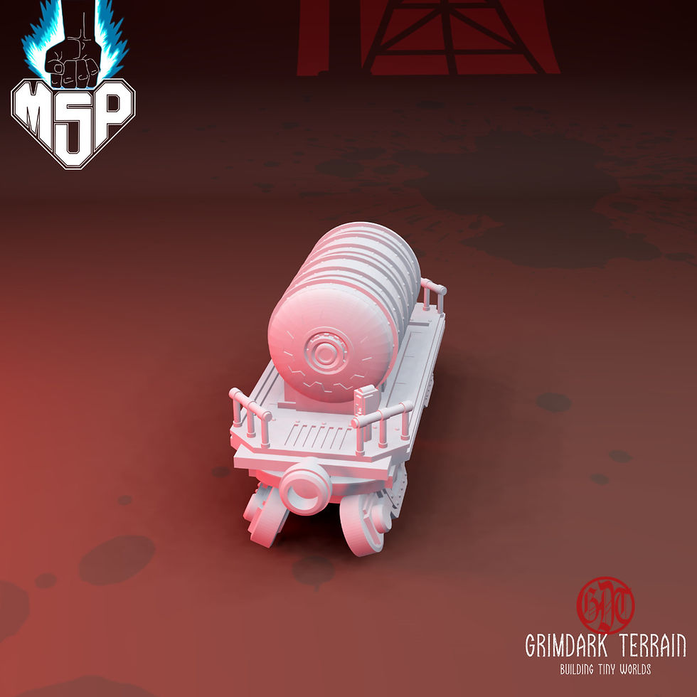 Thumbnail: Heresy Train Liquid Transport Waggon - GrimDark Terrain