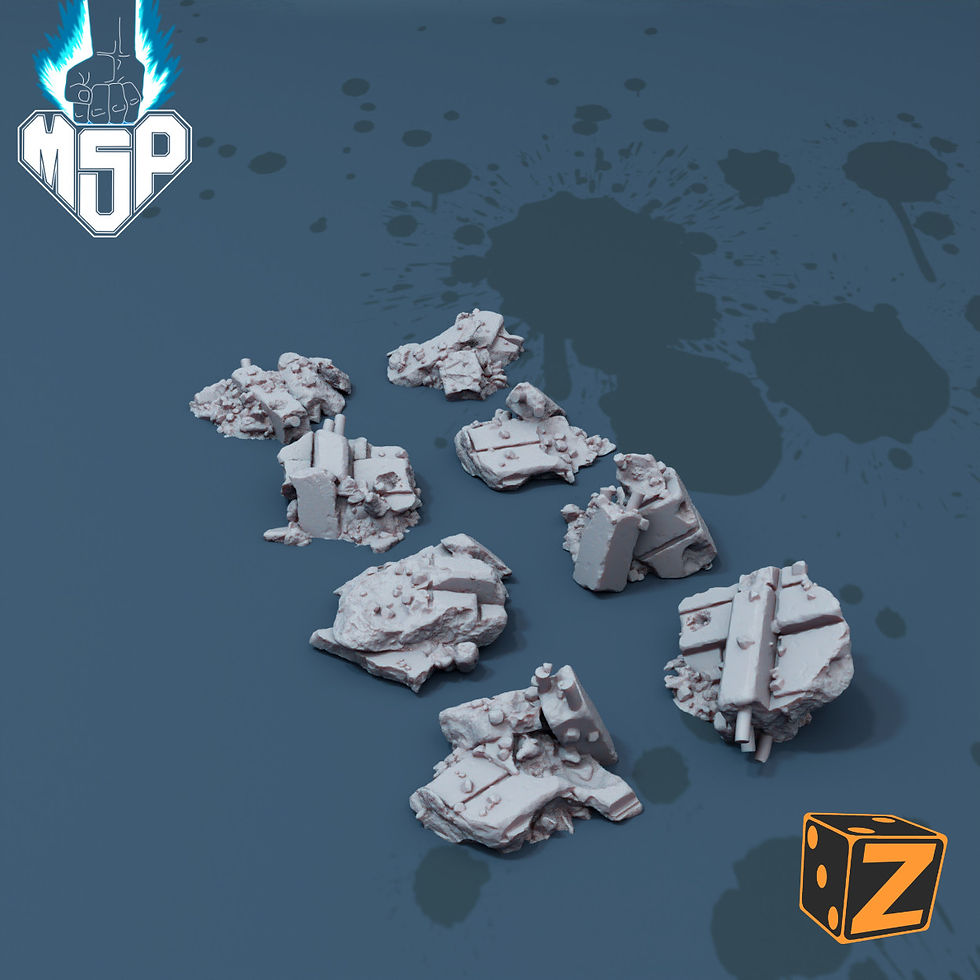 Miniaturbild: Ruin Scatter Set - Ruined City