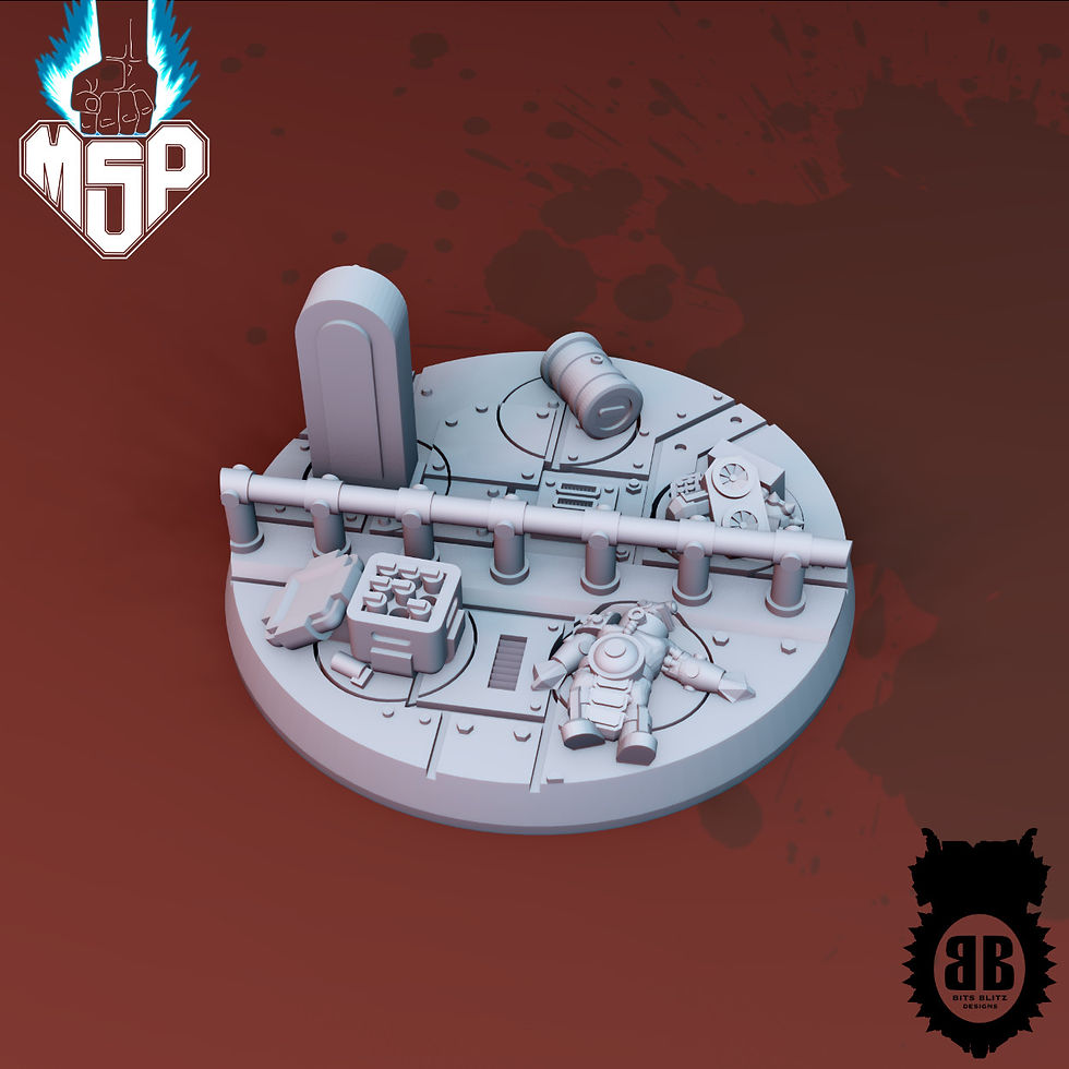 Miniaturbild: Modular Base 25mm V9 - Bits Blitz Designs Industrial Terrain