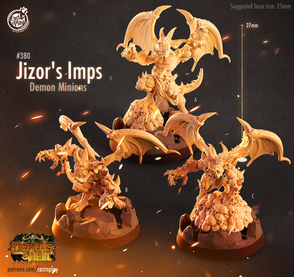 Miniaturbild: Demon Minions Jizors Imp C - Depths Of Hell