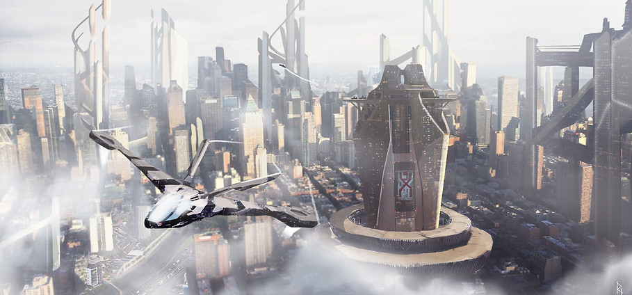 sci-fi city