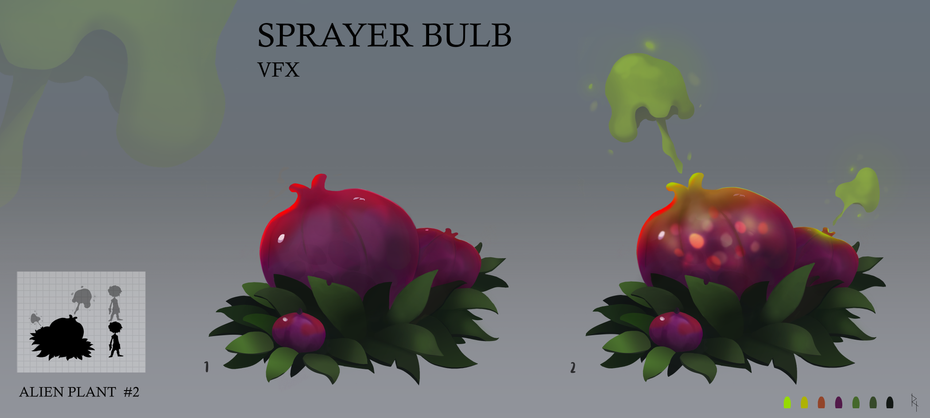 Sprayer bulb vfx