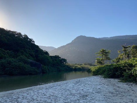 rio verde, praia de dois rios, ilha grande